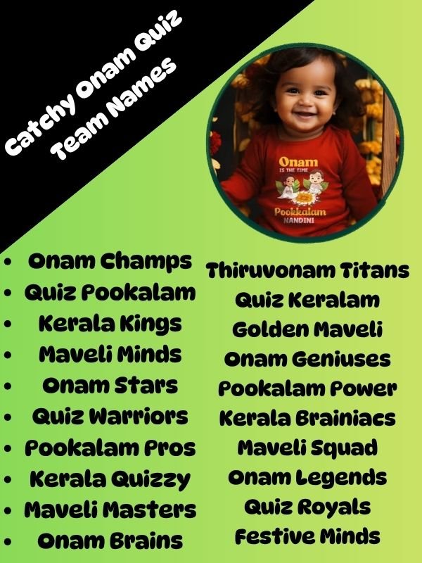 _onam quiz team names