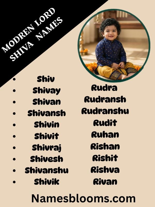 Modren shiva names