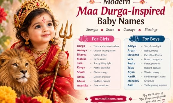 Modern Maa Durga-Inspired Baby Names